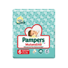 PAMPERS PACCO BASE BABYDRY MUTANDINO 6^ +15 KG XL EXTRALARGE • - confezione 6 pz